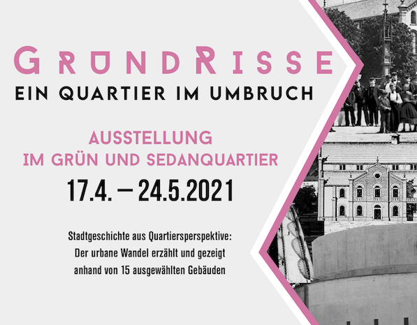 GrundRisse - Ein Quartier im Umbruch, Ausstellungsplakat, 2021